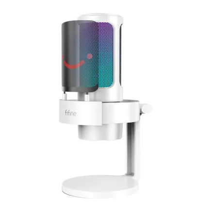 Fifine A8W USB condenser microphone white