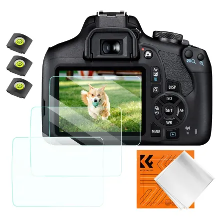 K&F Concept Screen Protector Kit for Canon Rebel T7 T6 T5