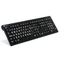 LogicKeyboard XLPrint NERO PC White on Black UK