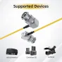 Accsoon Right Angle SDI to Right Angle SDI cable -YELLOW