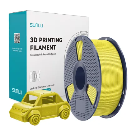 Sunlu PETG Filament Yellow - Durable, high-quality 3D printing material