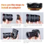 K&F Concept M12115 EOS-FX Lens Adapter - Canon EF/EF-S to Fuji FX
