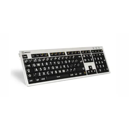 LogicKeyboard XLPrint ALBA White on Black UK