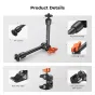 K&F Concept 9.8 Inches Adjustable Friction Power Articulating Magic Arm