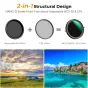 K&F Concept 67MM D Series CPL Variable ND 232 filter