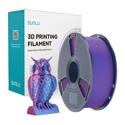 Sunlu PLA+ Silk Dual Color Filament Red-Blue