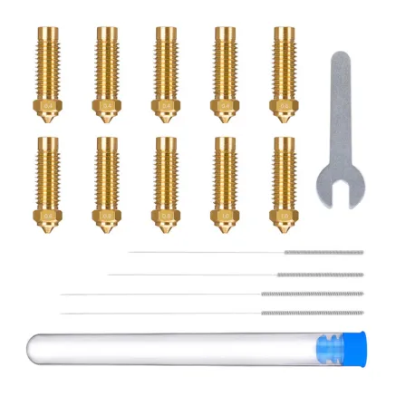 ELEGOO Neptune 4 Plus 4 Max Brass Nozzle Set 0.4mm x4 0.6mm x2 0.8mm x2 1.0mm x2