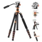 K&F Concept K&F Carbon Fiber Lightweight Camera Tripod O255C4+FH-03