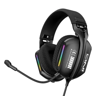 ONIKUMA X12 - Wired gaming headphones with RGB lighting, 40mm drivers