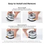 K&F Concept Magnetic Phone Holder for Car Silver - 360 rotatable, strong N52 