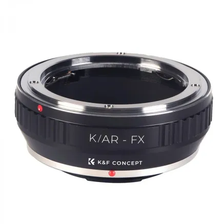 K&F Concept K/AR-FX Adapter - Konica AR to Fujifilm X, brass and aluminum, 