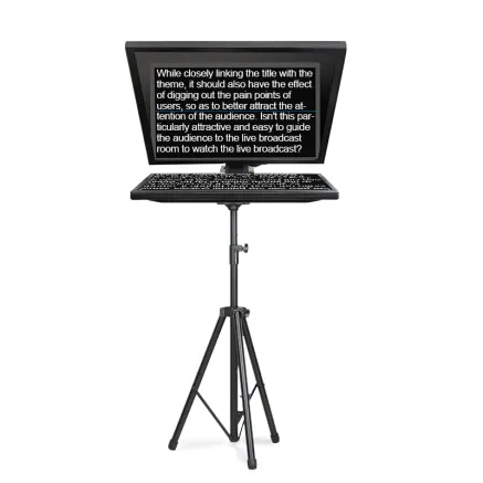 Desview T15 - professional teleprompter with 15-inch optical mirror