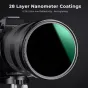 K&F Concept 82MM XN26 Nano-X Fixed ND1000 Filter