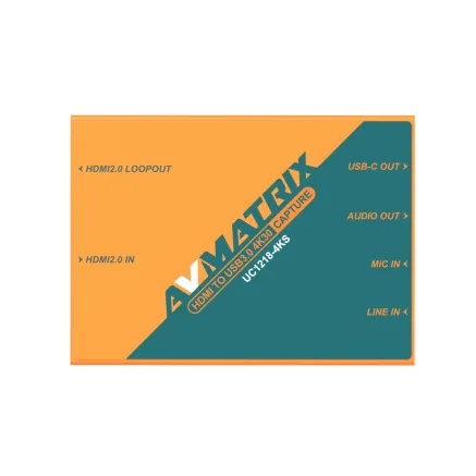 AVMATRIX UC1218-4K PRO HDMI TO USB3.1 4K60 Capture Box