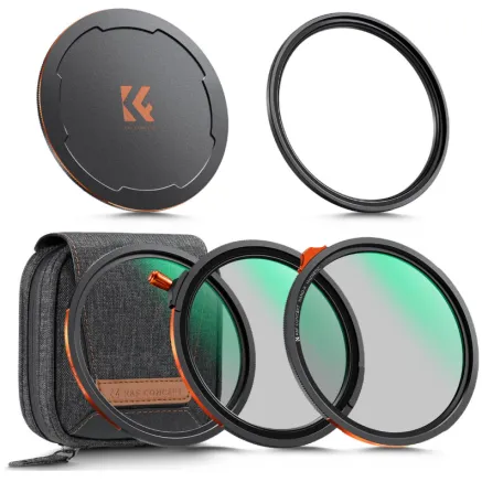 K&F Concept 67MM Nano-X Series Magnetic Filter Kit CPL ND3-32 Black Mist 1/4