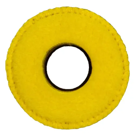 Rofinder ROUND S Fleece Eyecushion Yellow - Soft fleece, ergonomic fit, compatible 