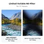 K&F Concept 43MM XV40 Nano-X Variable ND Filter ND8ND128