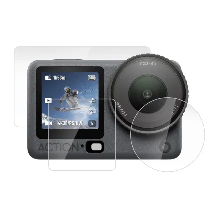 Puluz tempered glass set for DJI Osmo Action 6