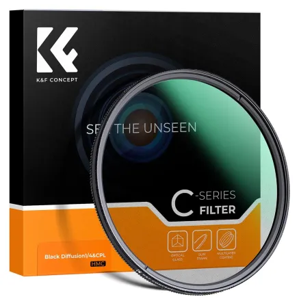 K&F Concept 62MM Multi-functional CPL+Black Mist 1/4 Filter
