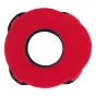 ARRI Special Fleece Eye Cushion Red - Soft fleece, foam core, fits ARRI, Blackmagic,