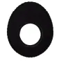 Eyecushion OVAL M Fleece Black - Comfortable fleece eyecushion for professional 