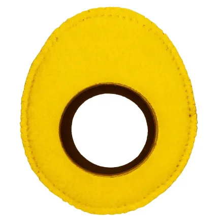 Eyecushion OVAL M Fleece Yellow - Warm fleece eyecushion for professional camera