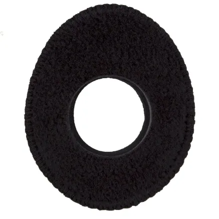 Eyecushion OVAL S Fleece Black - Soft fleece eyecushion for viewfinders
