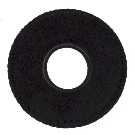 Rofinder ROUND S Fleece Eyecushion Black - Soft fleece, ergonomic foam, RED 