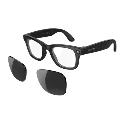 BlitzWolf BW-AG1 Pro Smart AI Sunglasses 4K recording, 8 MP camera, Bluetooth 