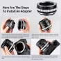 K&F Concept K&F High Precision Lens Adapter Mount PK/DA-L