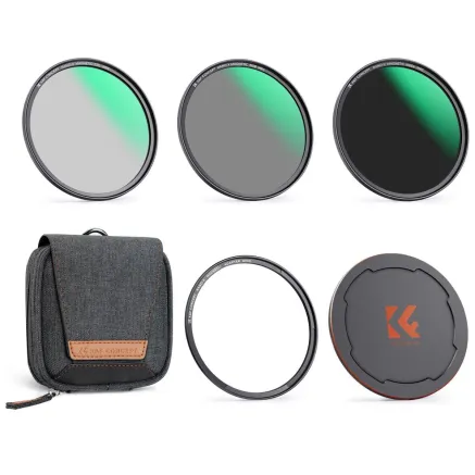 K&F Concept 77MM Magnetic Lens Filter Kit CPL+ND8+ND64+Magnetic Adapter Ring+Mag