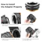 K&F Concept K&F Lens Adapter Mount MD-FX IV PRO