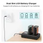 K&F Concept K&F LP-E6P Camera Battery 2400mAh 2-pack Charger
