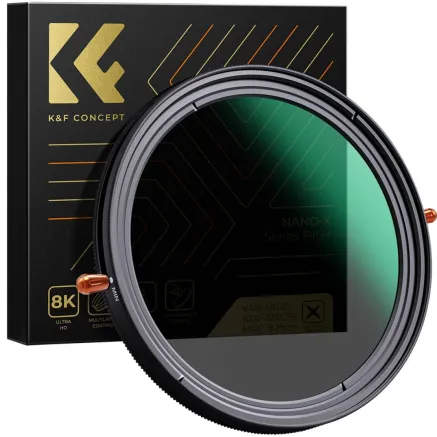 K&F Concept 49mm ND2-32 Variable ND Filter and CPL Circular Polarizing Filter