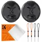 K&F Concept 58mm Snap-On Center Pinch Lens Cap 7 in 1