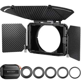 K&F Concept K&F Matte Box Kit Pro - 2 Lens Frames and 67/72/77/82/95mm Adapter K&F Concept K&F Matte Box Kit Pro - 2 Lens Frames and 67/72/77/82/95mm Adapter