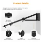 K&F Concept K&F Wall Mount Triangle Boom Arm 130cm
