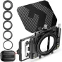 K&F Concept Matte Box Kit 5pcs Adapter Rings 67/72/77/82/95mm 2 Filter Frames