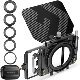 K&F Concept Matte Box Kit 5pcs Adapter Rings 67/72/77/82/95mm 2 Filter Frames K&F Concept Matte Box Kit 5pcs Adapter Rings 67/72/77/82/95mm 2 Filter Frames
