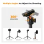 K&F Concept MS08 - Lightweight tripod and selfie stick, 157.8cm height, 3kg 