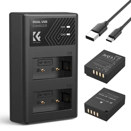 K&F Concept NP-W126 1300mAh Dual Battery Kit