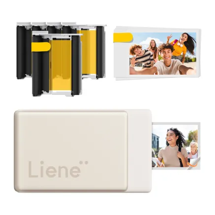 Liene Pearl N200 Pro Portable Photo Printer Kit Gold