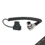 Shape D-Tap to 4-Pin XLW Coiled Cable