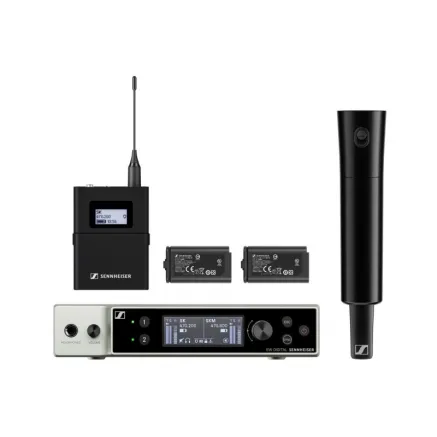 Sennheiser ew-DX SK/SKM dual wireless system - handheld and pocket transmitters