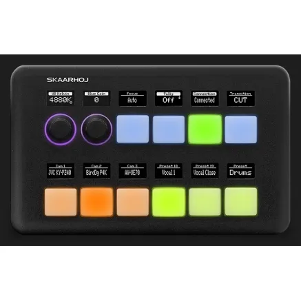 Skaarhoj Quick Pad Black - 10 buttons, 2 encoders, PoE powered