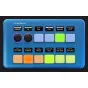 Skaarhoj Quick Pad Blue - 10 buttons, 2 encoders, PoE powered