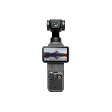 DJI Osmo Pocket 4 Creator Combo camera with stabiliser and microphone