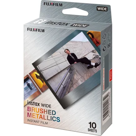 FUJIFILM INSTAX WIDE BRUSHED METAL WW 1 10pk