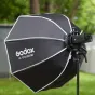 Godox UL-Octa BOX 60 šviesos difuzorius su Bowens tipo tvirtinimu ir Godox šviesos šaltiniu, lauko apšvietimo rinkinys.
