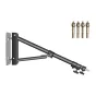 Neewer ST-WM130 reguliuojamas sieninis tvirtinimo boom su 80-130 cm ilgio, metalinė konstrukcija, 3 kg nešimo talpa ir įtraukti plėtimo varžtai patikimam tvirtinimui prie sienos